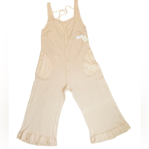 NWT__Free People Tan 100% Cotton Overalls__NWT - Picture 11 of 13